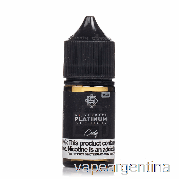 Cody - Sales Silverback Platinum Series - 30ml 25mg Vape Descartable